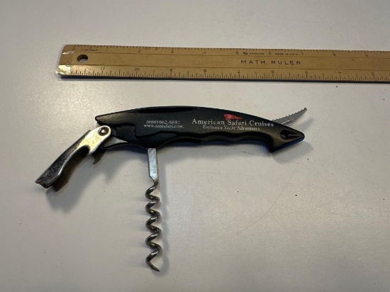 American Safari Cruises Bottle Opener/ Utility Knife