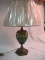 ROSEVILLE SUNFLOWER LAMP RARE MINT