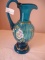 FENTON BLUE EWER VASE 10