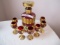 8 PIECE VINETIAN DECANTER SET