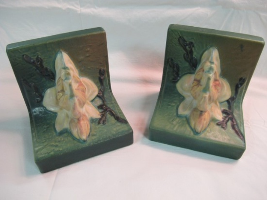 ROSEVILLE  MAGNOLIA 1940  BOOKENDS  13 MINT