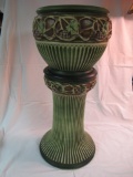 ROSEVILLE NORMANDY PEDESTAL & JARDINIERE EXC. COND