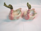 HULL 2 PC MINI PINK AND CREAM SWANS MINT