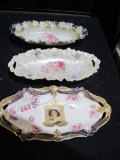LOT OF 3 OVAL RS PRUSSIA BOWLS 9.5