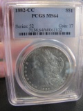 1882 CC PCGS MS64 MORGAN SILVER DOLLAR