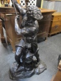 5FT NEPTUN FIGURE CAST BRONZE ORIGINAL $10,900