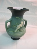 ROSEVILLE FREEISA VASE  GREEN  122-8 MINT