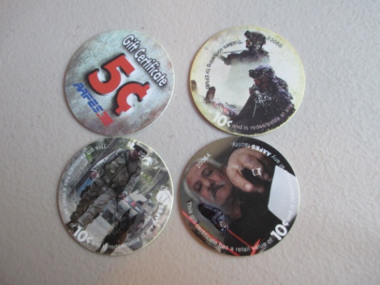 Lot Of (4) Military Pogs