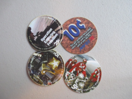 Lot Of (4) Military Pogs