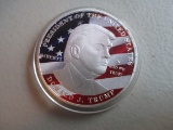Non Silver President Of The United States Donald J Trump Painted Coin