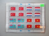 $2.40 Mint Face Value United Nations Flag Series Stamp Sheet