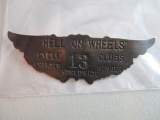 Hell On Wheels Cycle Charter 18 Badge