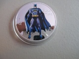 Non Silver Super Hero Painted Batman Coin
