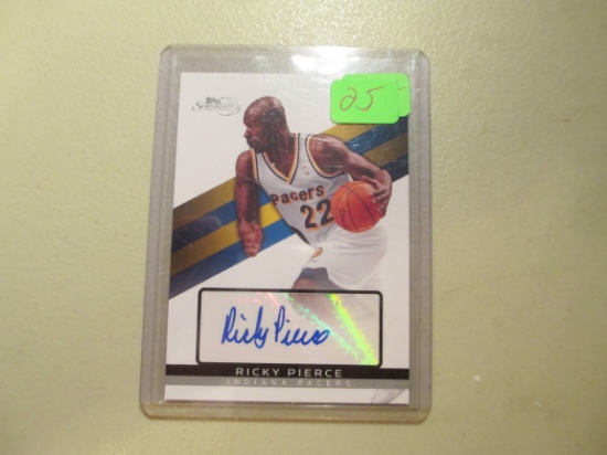 Ricky Pierce Signiture Card Numbered 335/999