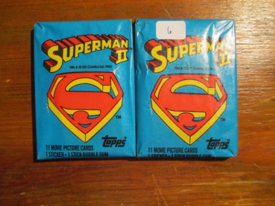 2 Sealed Wax Packs Superman 2