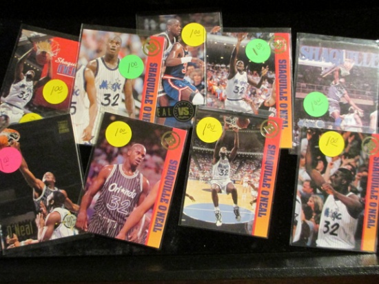 Lot Of 10 Shaquille O'neal Basketball Cards