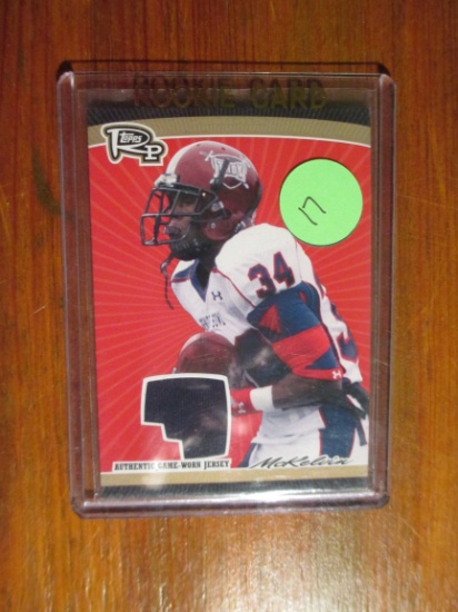 Nfl Game Used Jersey Card