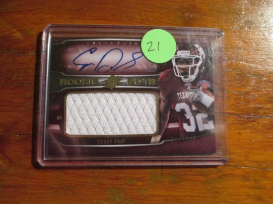 Upperdeck Football Game Worn Jersey/autograph Card