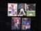 Super Star Baseball 5 Card Hall Of Famer Lot Nolan Ryan