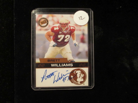 2003 Press Pass Football Autographed Card