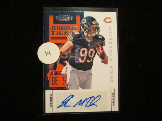 Panini 2012 Rookie Ticket Football Autographed Card