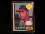 1961 Topps Baseball Card Eddie Matthews