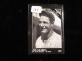 Commemorative Lou Gehrig Card