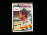 1980 Topps Baseball Mlb Batting Champ George Brett