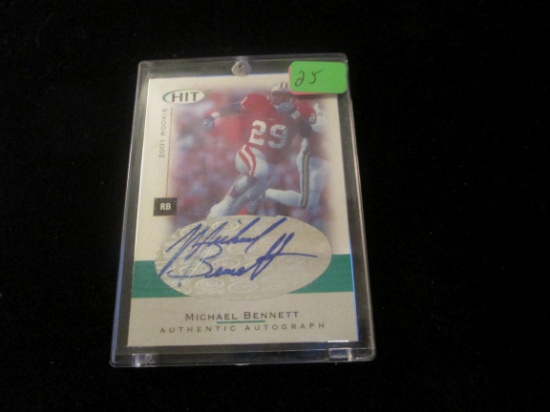 Michael Bennett Signiture Card