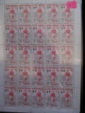 Repbubliica Dominicana Uncut Stamp Sheet