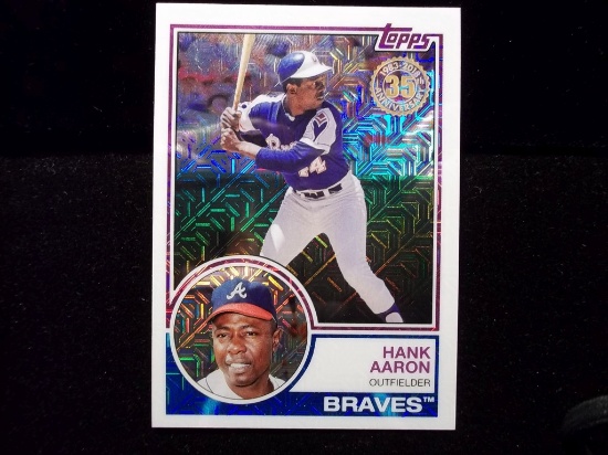 Hank Aaron Atlanta Braves 2015 Topps Insert Card 1983 Topps 35th Anniversary Card