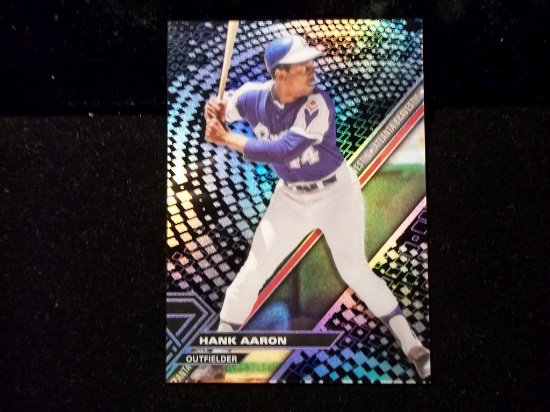Hank Aaron Atlanta Brave Topps Hi-tek Baseball Card