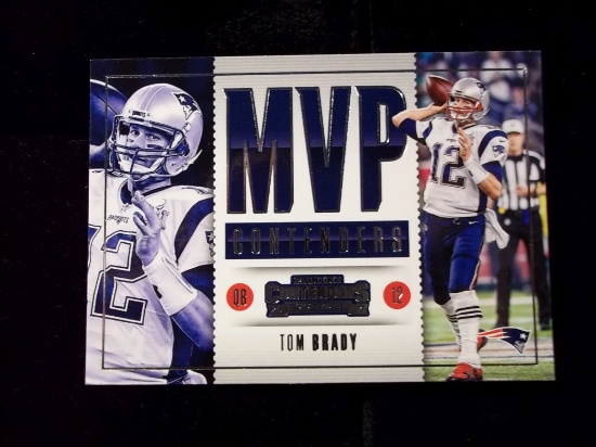 Tom Brady New England Patriots Mvp Contenders Insert Card