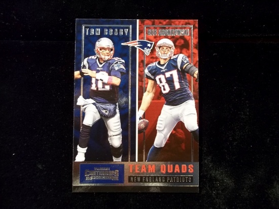 New England Patriots Team Quads Insert Card Front 2-sided Card