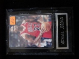 Michael Jordan Card On Wooden Plaque