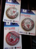 Chicago Bulls Button New In Original Package