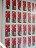1985 Mint Uncut Cccp Stamp Sheet