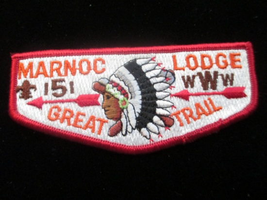 Marnoc Lodge 151 Www Great Trails Boyscout Patch