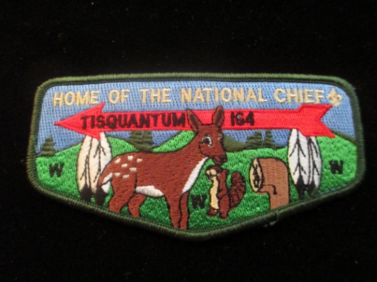 Home Of The National Chief Tisquantum 164 Boyscout Patch