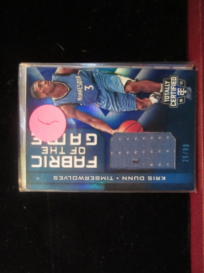 Kris Dunn Jersey Card And Numbered 25/99