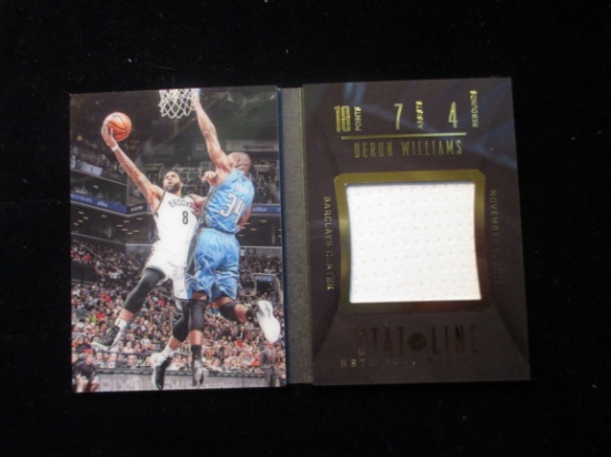Deron Williams State Line Material Open Card And Numbered 23/99