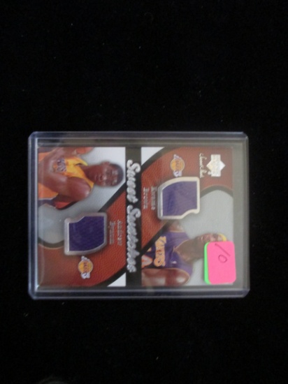 Kwame Brown And Andrew Bynum Jersey Card