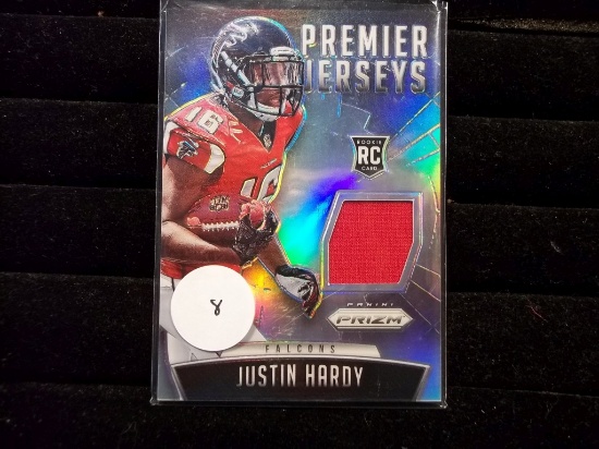 Justin Hardy Atlanta Falcons Jersey Card Panini Prizm