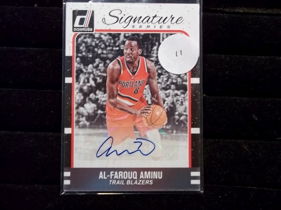 Al-farouq Aminu Portlan Trailblazers Autographed Basketball Card