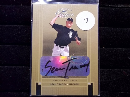 Sean Tracey Chicago White Sox Numbered Auto Card 0884/1200