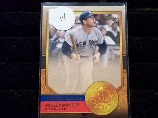 Mickey Mantle New York Yankees Golden Greats 2012 Topps Insert Card