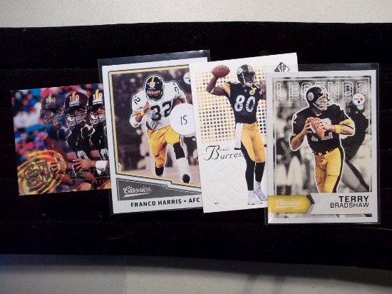 Pittsburg Steelers Football Lot Franco Harris Terry Bradshaw