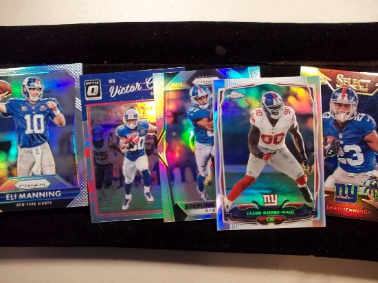 New York Football Giants Refractor Parallel Lot Eli Manning And More