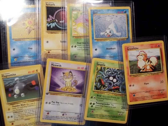 Pokemon Card Lot In Top Loaders 8 Total Cards