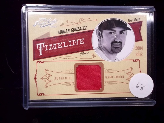 Adrian Gonzalez Prime Cuts Super Low Numbered Jersey Card 06/25